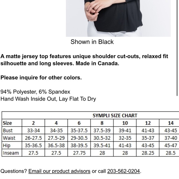 NEW Sympli Nuglimpse black tunic top - Picture 3 of 8